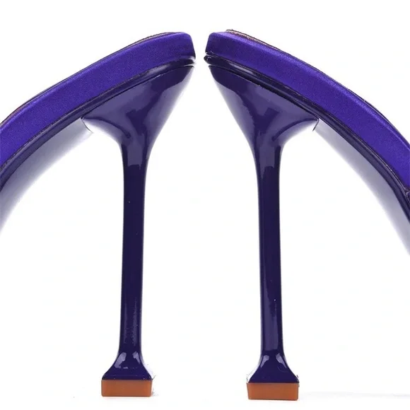 #37 Cape Robbin Purple Quilted Heels NEW - Picture 3 of 5